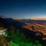 Mirador al atardecer en Bogotá, Colombia — © 2014 Hoteles Dann. Avenida 19 No. 5-72, Bogotá, Colombia. Fotografía: Mario Carvajal (http://www.mariocarvajal.com) y Julián Santacruz (http://www.juliansantacruz.com).